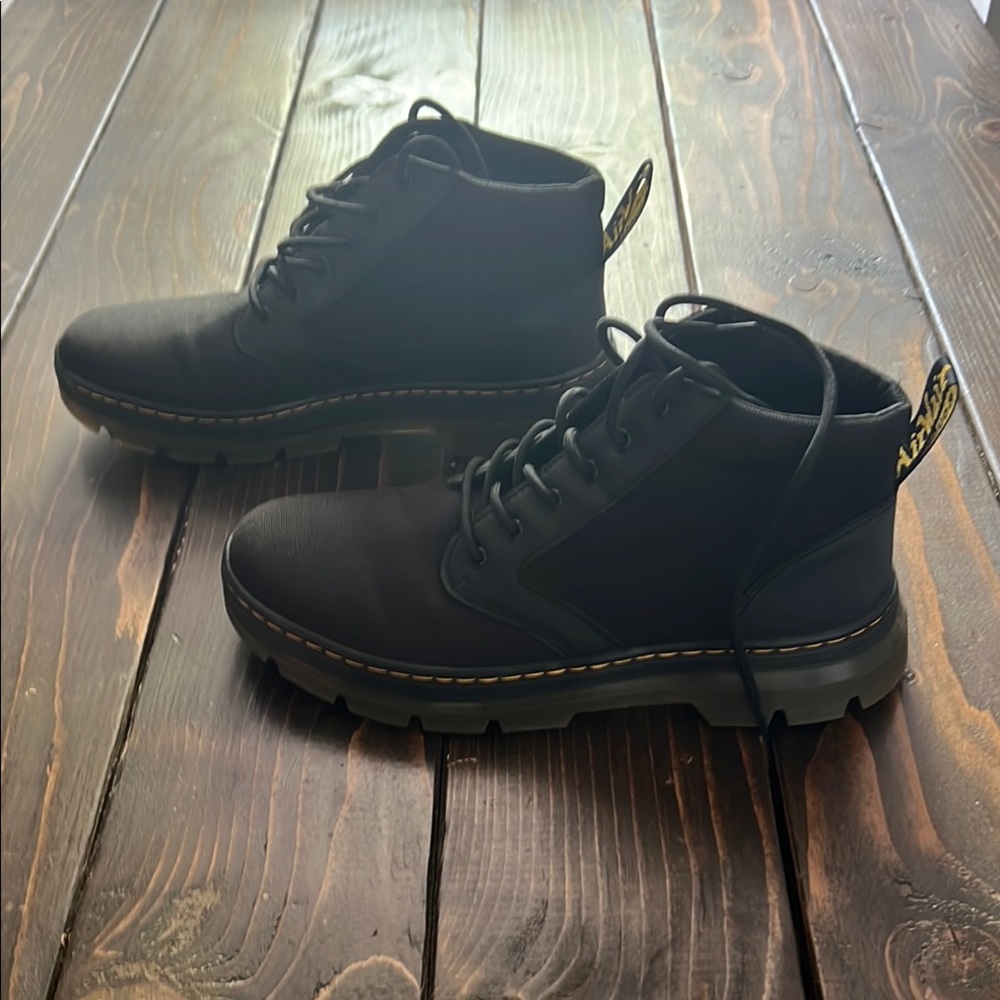 Black Leather Men's Boots